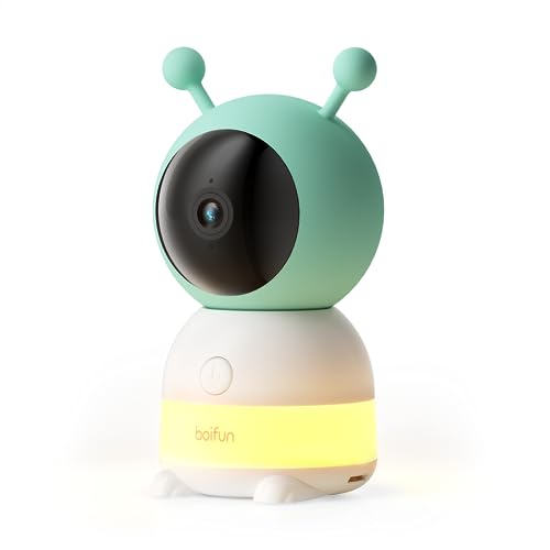 BOIFUN Add-On Camera for Baby 6T 2K WiFi Baby Monitor Night Light 360 Camera Motion & Cry & Noise Detect Auto-tracking Temperature&Humidity Sensor Night Vision 2-Way Audio Custom Alarm Area