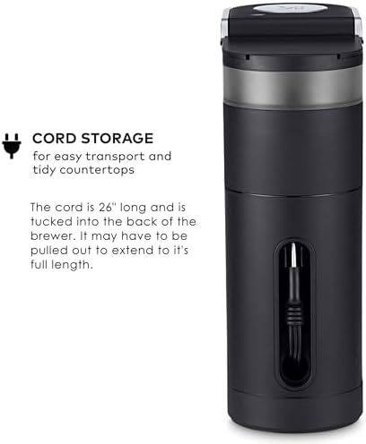 Keurig K-Mini Single Serve K-Cup Pod Coffee Maker, 6 to 12oz Brew size, with Cord Storage, Perfect for Small Spaces, Black — view 6