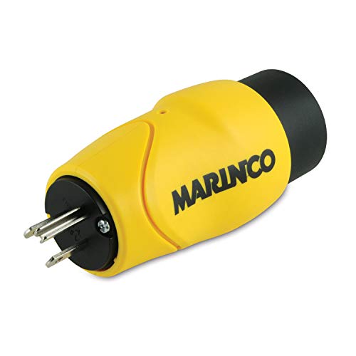 Marinco S30-15 Straight Adapter, 30A 125V Male To 15A 125V Female,Yellow by Marinco - Image 2