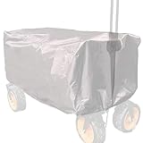LearnLyrics Abdeckung für faltbaren Bollerwagen, Abdeckung für Klappwagen, Staubschutzhülle für Bollerwagen, strapazierfähige Abdeckung für Gartenwagen, faltbar, für den Außenbereich, Abdeckung