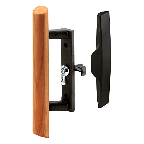 Slide-Co 141866 Sliding Door Handle Set, Diecast, Black/Wood