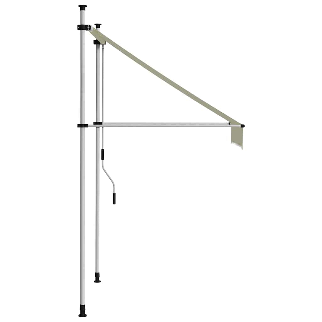 VidaXL Toldo Manual Retractable Store Jardín Terraza Balcón Multicolor