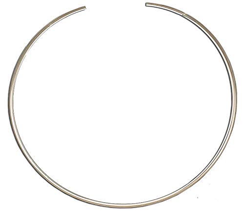 Shiny Silver Round 4mm Choker Collar Necklace Wire Women's Jewelry (CS12)