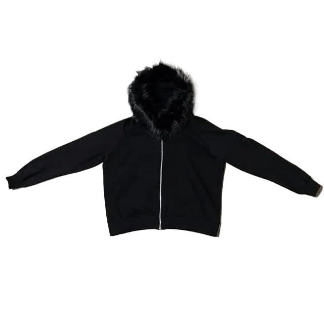 Men's Full Zip Hoodies Cardigan Casual Vintage Loose Fit Long Sleeve Zipper Sweatshirts Streetwear with Pocket