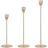 Bougeoir doré Lot de 3 bougeoirs de mariage haut candélabre pour