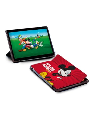 Multi | Tablet Mickey para Niños De 9 Pulgadas | Android 13 | Cámara Frontal y Trasera | Memoria RAM 4GB | Funda Exclusiva | 64 GB