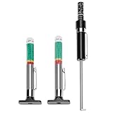 QWORK Car Brake Pad Thickness Gauge Measure Tool 1.5mm-11mm and Tire Tread Depth Gauge with 0-1 Inch Calibration Range