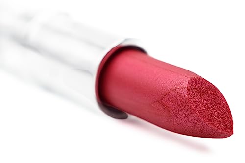 Image of Pure Ziva Red Fantasy Pearlescent Shimmering Deep Raspberry Pink Lipstick Color Moisturizing Paraben Free, No Animal Testing & Cruelty Free Lip Makeup Color