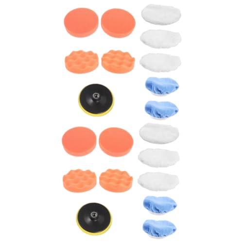 Homoyoyo 2 Juegos Bonetes Para Pulidora Accesorios De Coche Accesorios Coche Pulidora Coche Abrillantadores Y Pulidores De Coches Kit De Cera Para Autos Pulidor De Autos Paño 10 Uds * 2
