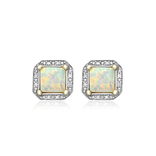 Collier opale diamant or jaune 9 carats le cadeau d'anniversaire idéal