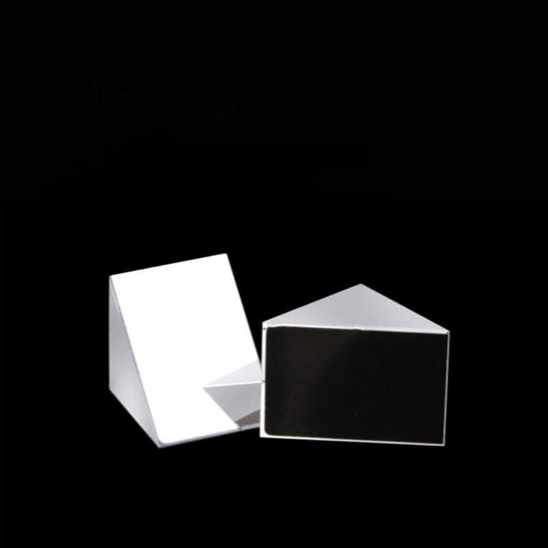 Isosceles Right Angle Prism 45 Degree 15 * 15 * 15MM Optical Glass Right Angle Small Prism Visual Inspection Diamond Mirror