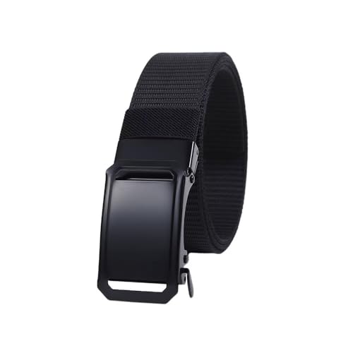 Practical and Stylish Single - Piece Nylon Belt with Modern Metal Buckle