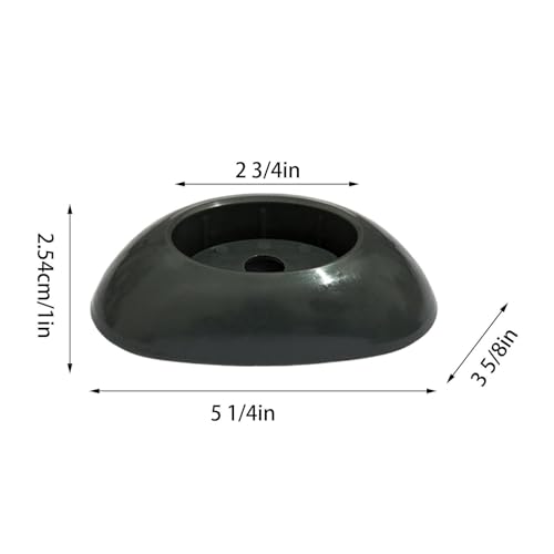 Pies para postes de piscina universal y punta vertical estable para jardín 6