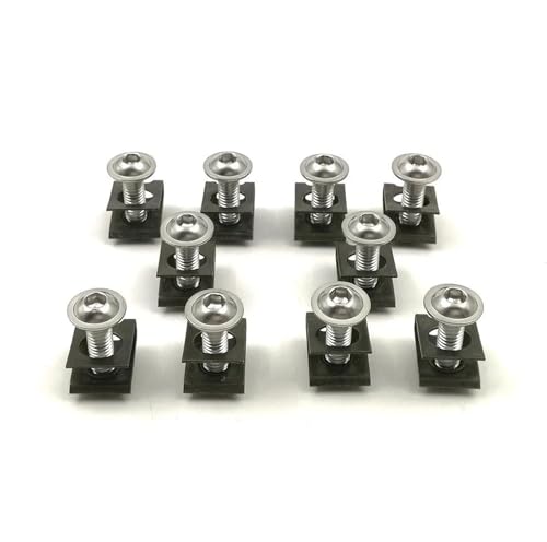 Boulons de carénage M6 argent pour moto Yamaha XJ6 YZF-R1 R6