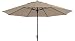Produktbild Mad Absolut wetterfester Gartenschirm Timor Luxe 400 Ecru - Natur, mit Kurbel, UV-Schutz 50 Plus