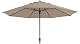 Sonnenschirm 4m Timor Luxe Ecru – Wetterfester Gartenschirm