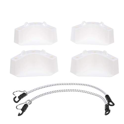Attwood 14137-7 Cooler Mounting Kit, 4 Corner Pieces, 2 Quick-Connect Stretch Straps, Corrosion-Resistant by attwood - Used condition - US$12.92