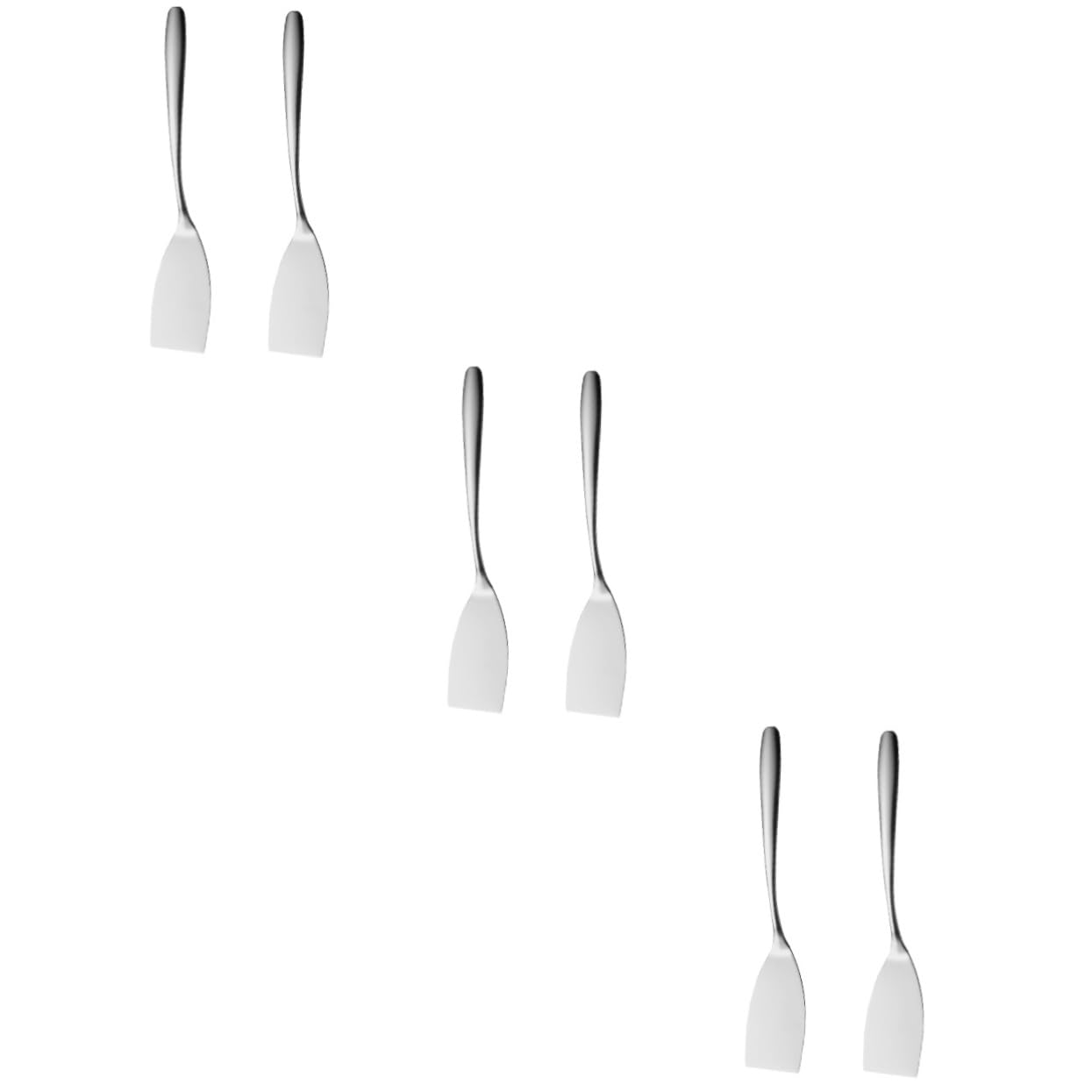 POPETPOP Juego De 3 Espátulas Portátiles De Acero Inoxidable Para Herramienta De Cocina Multifuncional Sartén Pala Para Barbacoa Accesorio De Cocina 2 Piezas X 3
