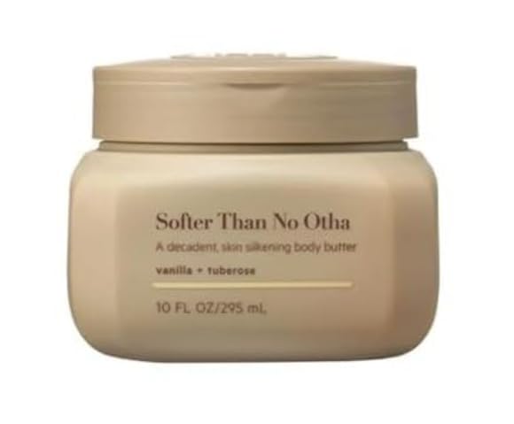 Body by TPH Softer Than No Otha Body Butter with Shea Butter & Vitamin E for Dry Skin for Women & Men, 10 fl oz.