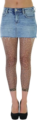 Image of ToBeInStyle Women's Footless Opaque Animal Zebra Tiger Tights Hosiery