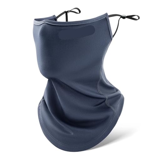 Mascarilla de seda de hielo de verano, protección solar, anti-UV, secado rápido, transpirable, a prueba de polvo, protección for el cuello, bufanda colgante for las orejas. Adecuada para ciclismo, mot