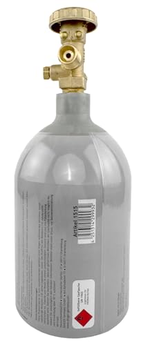 GARDINGER Aktionsset befüllbare Aluminium Propanflasche Profill 0.5 + Umfüllschlauch + Schnellkupplungen