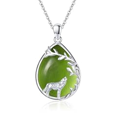 Teardrop Wolf Peridot Green