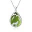 Teardrop Wolf Peridot Green