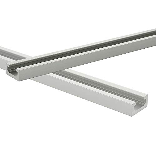 belupai 800mm T-Track T-Slot Miter Track Jig T Screw Fixture Slot 19x9.5mm for Table Saw Router Table Woodworking Tool