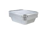 Aluminum Pans With Lids 9X13 [10 Sets] Aluminum Foil Pans Trays With Lids - Half Size Tin Foil Disposable Pans For Baking, Cake Serving Dishes, Roasting, Heating, Serving & Lining Steam-Table Trays