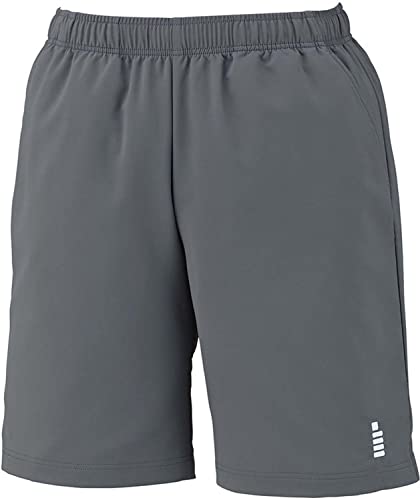 ゴーセン(GOSEN) テニス バドミントン 試合用 男女兼用 ハーフパンツ 日本ソフトテニス連盟/日本バドミントン協会審査合格品 PP1600 チャコールグレー 140