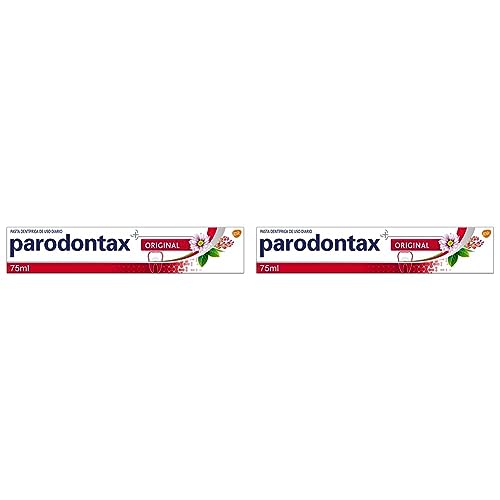 Parodontax Original Pasta de Dientes, Ayuda a Detener y Prevenir el Sangrado de Encías, Sabor a Menta y Jengibre, 75 ml (Paquete de 2)