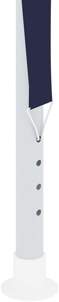 Tent leg with adjustment holes