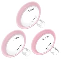 Maymom MyFit Pano Flansche Goldie Set 15/16 / 17 mm compatible con Medela Pumpen; passend für Wide- und Narrow-Base-Verbinder; kompatibles Zubehör, nicht original
