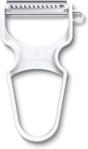 Image of Victorinox, Multipurpose Rapid Peeler /Vegetable Scrapper, Julienne Edge, White, Swiss Made (6.0934),0.4 in