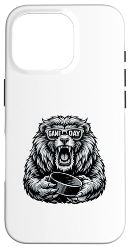 Funny Hockey Lion Game Day Vintage Shirt Fans �X�}�z�P�[�X iPhone 16 Pro �p