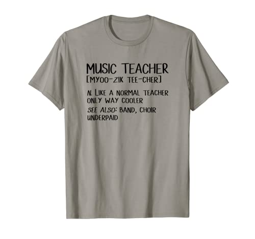 Funny Choir Music Teacher Definizione T Shirt Uomo Bambini Maglietta