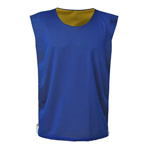 AX Esportes Colete Dupla Face G, Azul/Amarelo