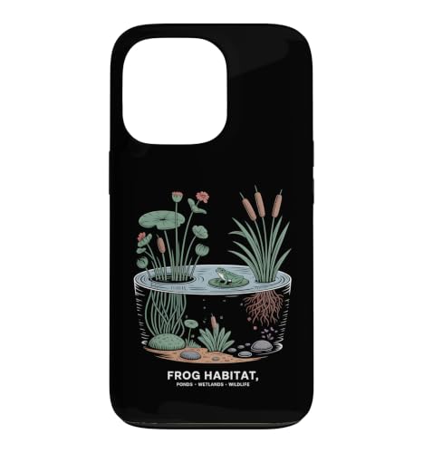 Frog Habitat �J�G���ώ@���n�쐶�����r�쐶�������R�ώ@ �X�}�z�P�[�X iPhone 13 Pro �p