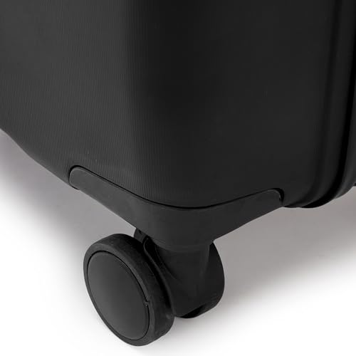 Image of SWISS MILITARY Jazz 55cm Hard Luggage Trolley Bag with 45L Capacity, 360 Rotatable Wheels, 3 Dial Lock and a Durable PP Body, Lightweight, Stylish and Secured, Suitcase Bags for Travel (Black)