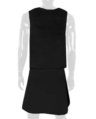 Image of X-Ray Radiation Vest Skirt Full Coverage Apron, Hook-and-Loop Closure, .50mm Pb LE, No Lead, Color: Black