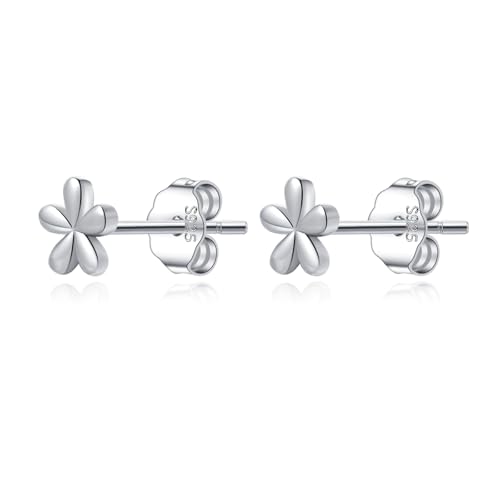 HHRFCS Pendientes de Plata de Ley 925 con diseño de Margaritas para Mujeres, Adolescentes y niñas