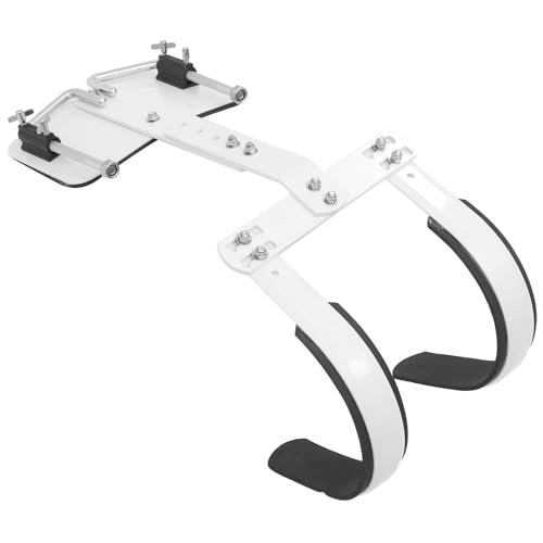 Support de caisse claire en aluminium blanc avec cadre arrière réglable pour percussionniste