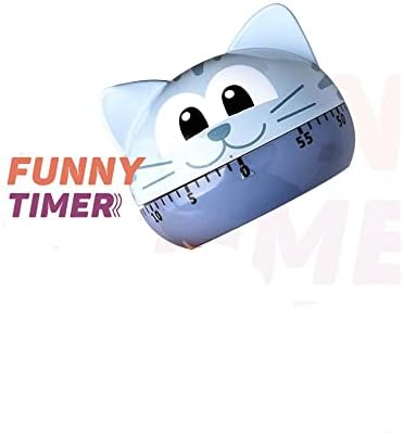 gofidin ABS Animal Cute Mechanical Timer, Wind Up Student Learning Time Manager,Manual Kitchen Food Timer Digital and Cooking Timer image 5