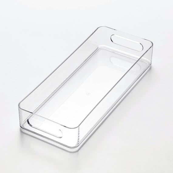 Amazon.co.jp: ニトリ 冷蔵庫トレー 浅型 Sサイズ 幅12cm 透明 冷蔵庫