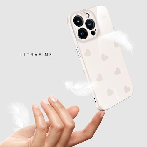 Coque iPhone 14 Pro protection rigide fine et solide imprimée motif cœurs - 5