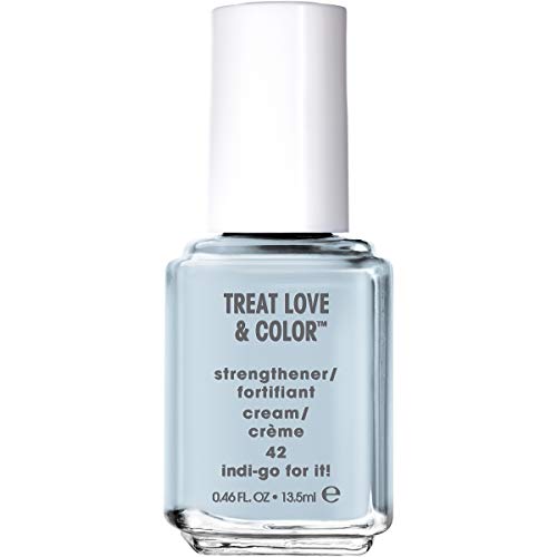 essie Treat Love & Color Nail Polish For Normal to Dry/Brittle Nails, Indi-Go For It, 0.46 fl. oz.