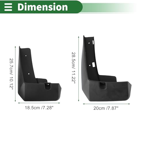 Image of Motoforti Mud Flaps Splash Guards Mud Guards for Ford EVOS 2021-2023 W /Mount Accessories