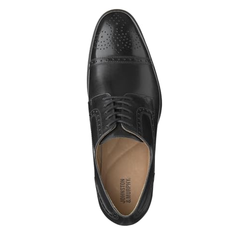 Image of Johnston & Murphy Lewis Cap Toe Black Full Grain Leather 11.5 M (D)