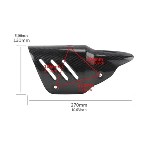 Cubierta térmica para escape de motocicleta con aislamiento de tubería protector 5